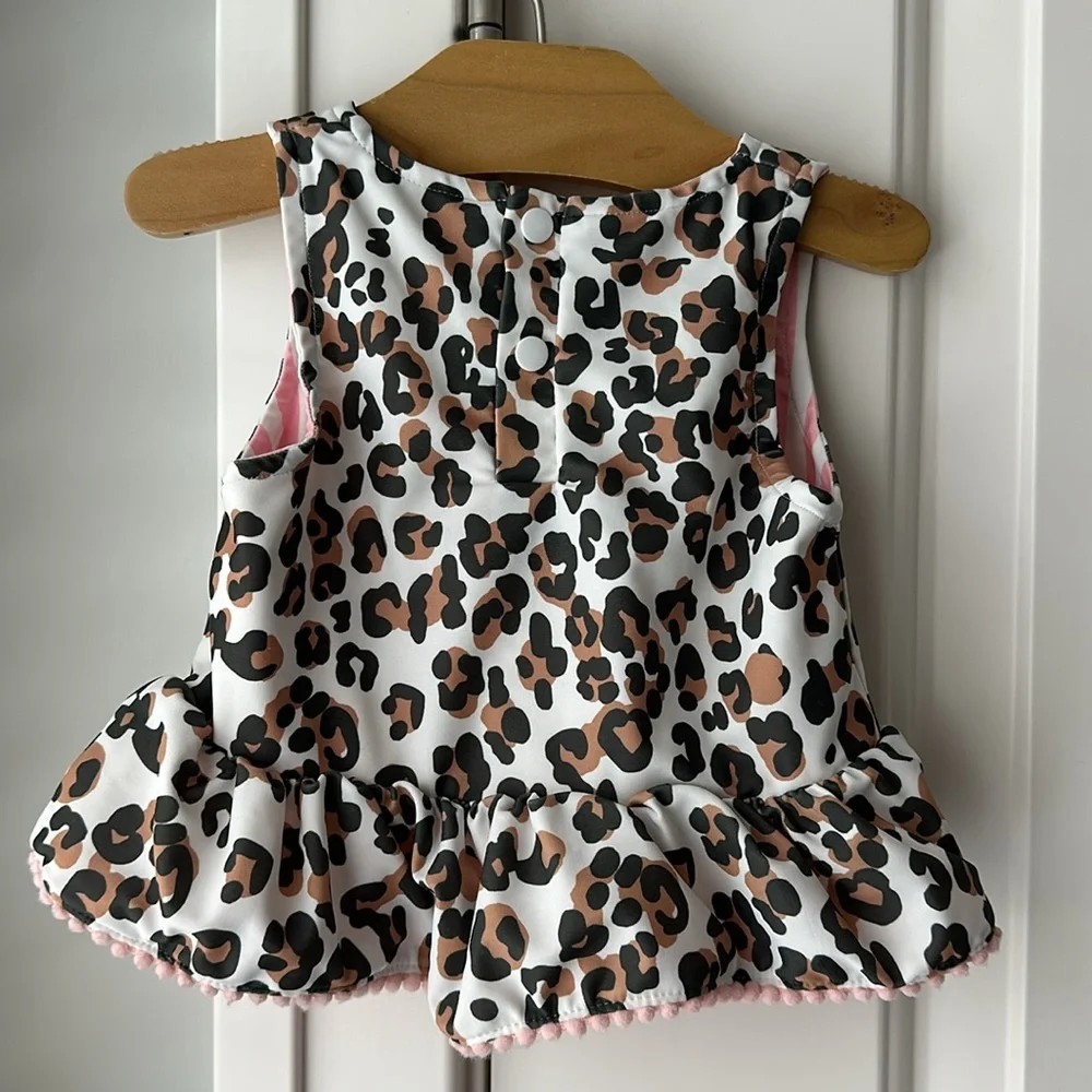 Mud Pie Leopard Print Kids Swim Set - Picture 3 of 7